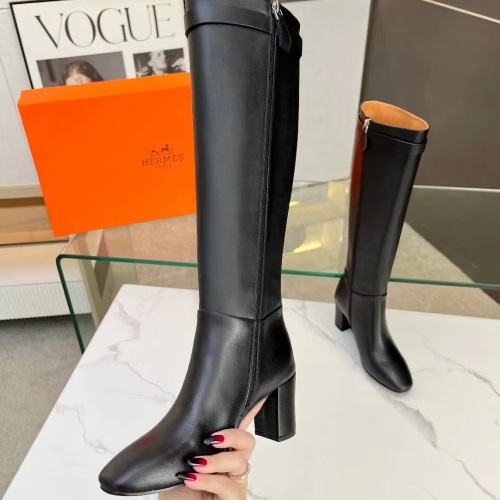 Replica Hermes Boots For Women #1236621 $125.00 USD for Wholesale