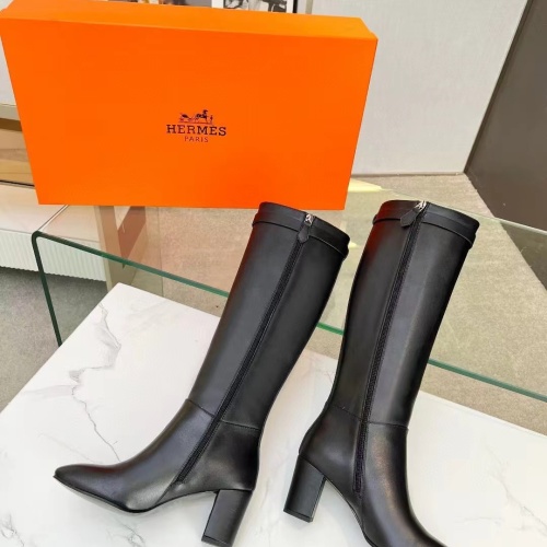 Replica Hermes Boots For Women #1236621 $125.00 USD for Wholesale