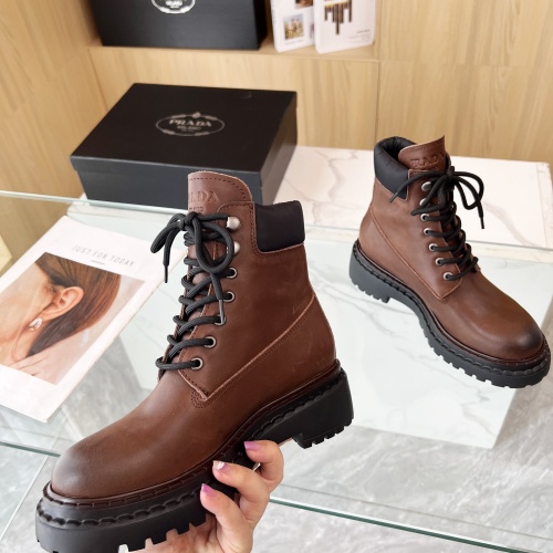 Replica Prada Boots For Women #1236655 $112.00 USD for Wholesale