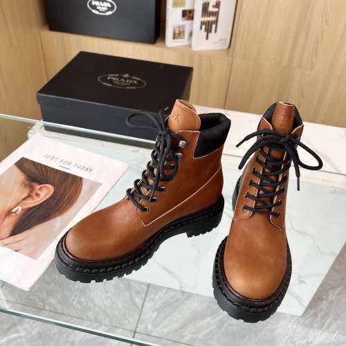 Replica Prada Boots For Women #1236656 $112.00 USD for Wholesale