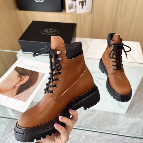 Replica Prada Boots For Women #1236656 $112.00 USD for Wholesale