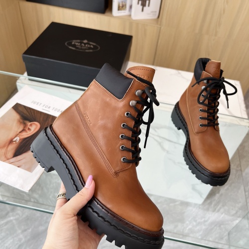 Replica Prada Boots For Women #1236656 $112.00 USD for Wholesale