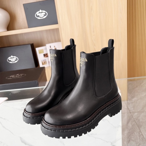 Replica Prada Boots For Women #1236665 $115.00 USD for Wholesale