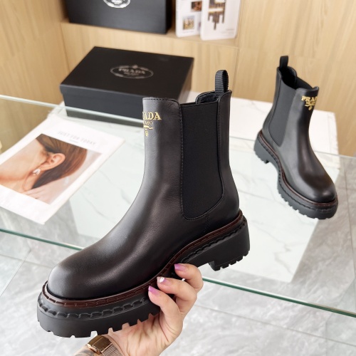 Replica Prada Boots For Women #1236665 $115.00 USD for Wholesale