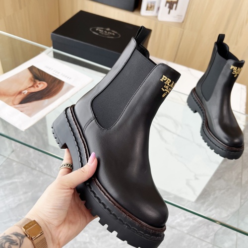 Replica Prada Boots For Women #1236665 $115.00 USD for Wholesale