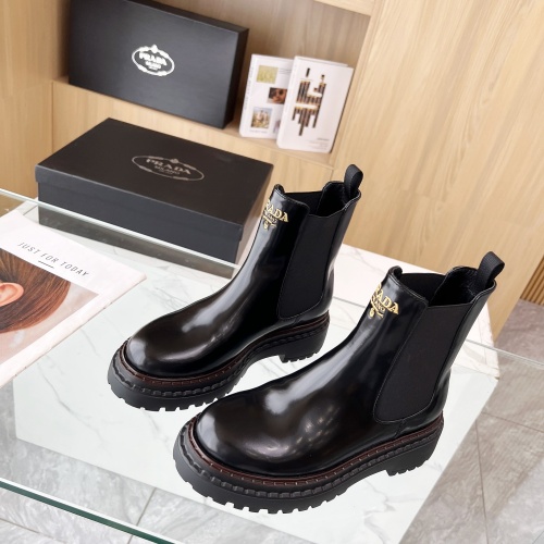 Replica Prada Boots For Women #1236666 $115.00 USD for Wholesale