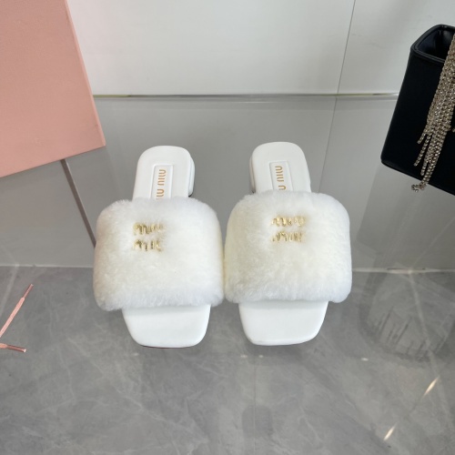 MIU MIU Slippers For Women #1236672 $96.00 USD, Wholesale Replica MIU MIU Slippers