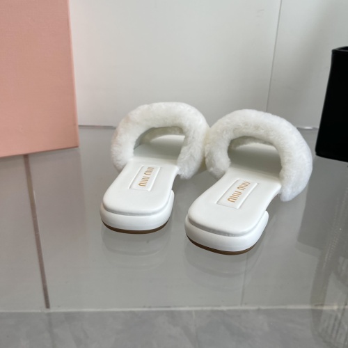 Replica MIU MIU Slippers For Women #1236672 $96.00 USD for Wholesale