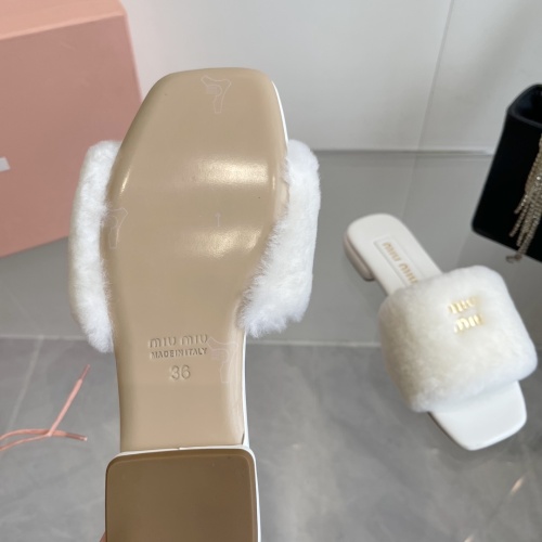 Replica MIU MIU Slippers For Women #1236672 $96.00 USD for Wholesale