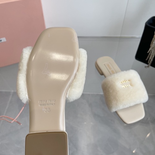 Replica MIU MIU Slippers For Women #1236673 $96.00 USD for Wholesale