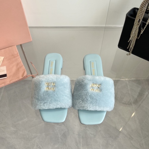 MIU MIU Slippers For Women #1236674 $96.00 USD, Wholesale Replica MIU MIU Slippers