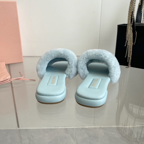 Replica MIU MIU Slippers For Women #1236674 $96.00 USD for Wholesale