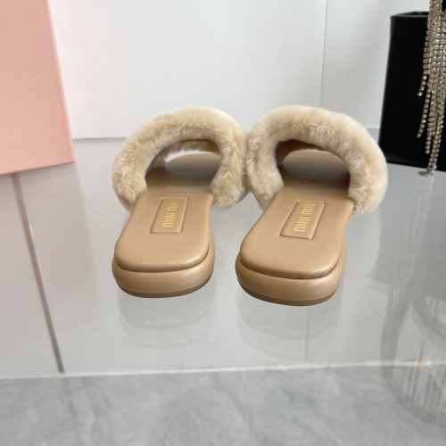 Replica MIU MIU Slippers For Women #1236675 $96.00 USD for Wholesale