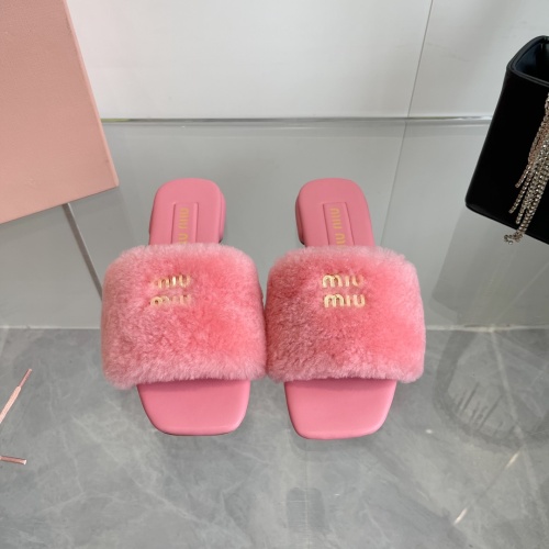 MIU MIU Slippers For Women #1236678 $96.00 USD, Wholesale Replica MIU MIU Slippers