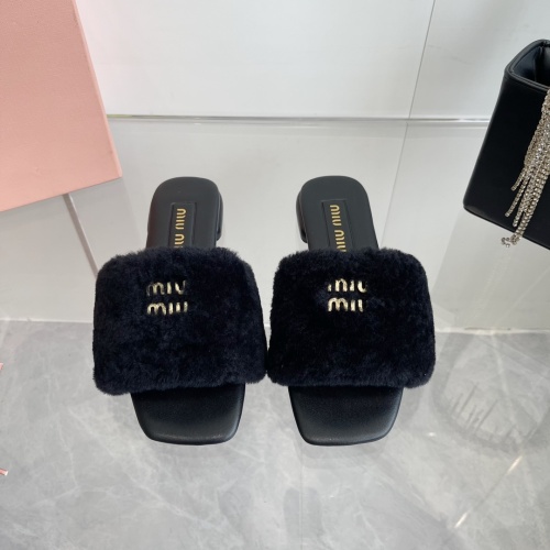 MIU MIU Slippers For Women #1236679 $96.00 USD, Wholesale Replica MIU MIU Slippers