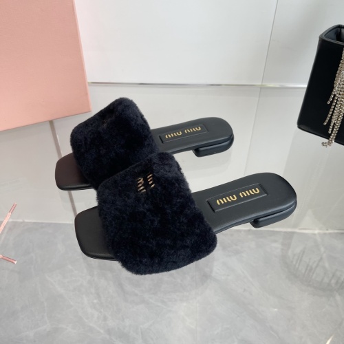 Replica MIU MIU Slippers For Women #1236679 $96.00 USD for Wholesale