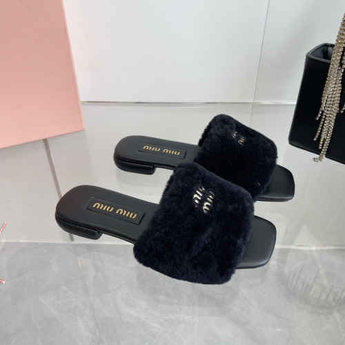 Replica MIU MIU Slippers For Women #1236679 $96.00 USD for Wholesale