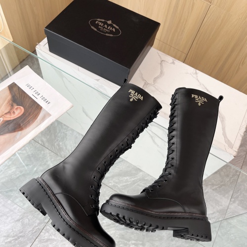 Replica Prada Boots For Women #1236694 $140.00 USD for Wholesale