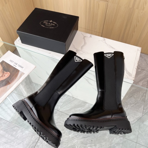 Replica Prada Boots For Women #1236699 $145.00 USD for Wholesale