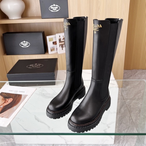 Prada Boots For Women #1236700 $145.00 USD, Wholesale Replica Prada Boots