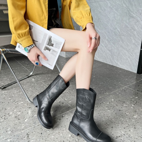 Replica Chanel Boots For Women #1236702 $108.00 USD for Wholesale