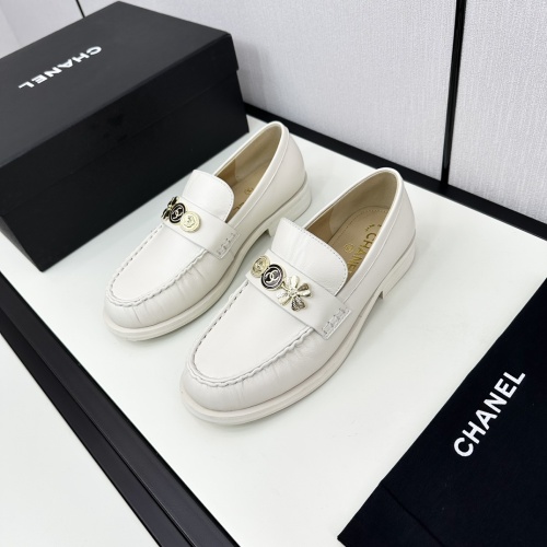 Chanel Leather Shoes For Women #1236718 $115.00 USD, Wholesale Replica Chanel Leather Shoes