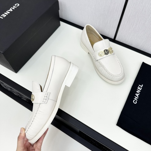 Replica Chanel Leather Shoes For Women #1236718 $115.00 USD for Wholesale