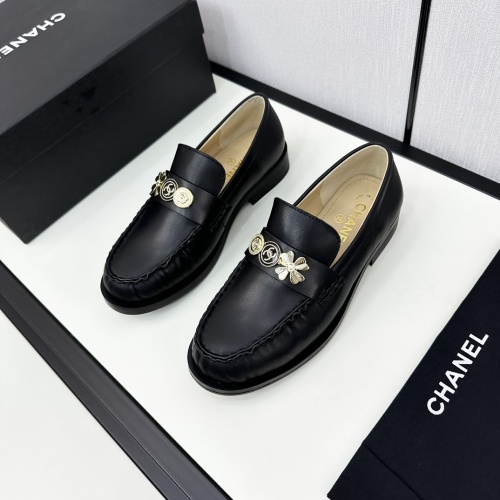 Chanel Leather Shoes For Women #1236721 $115.00 USD, Wholesale Replica Chanel Leather Shoes