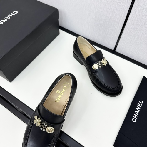 Replica Chanel Leather Shoes For Women #1236721 $115.00 USD for Wholesale