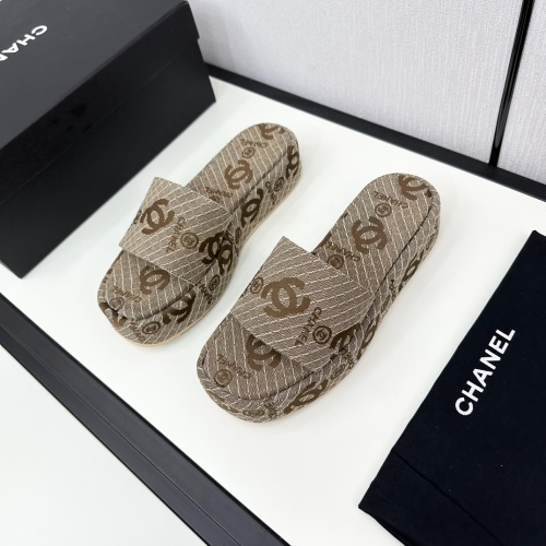 Chanel Slippers For Women #1236723 $85.00 USD, Wholesale Replica Chanel Slippers