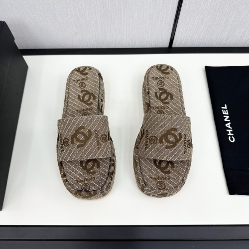 Replica Chanel Slippers For Women #1236723 $85.00 USD for Wholesale