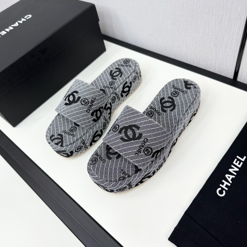 Chanel Slippers For Women #1236724 $85.00 USD, Wholesale Replica Chanel Slippers