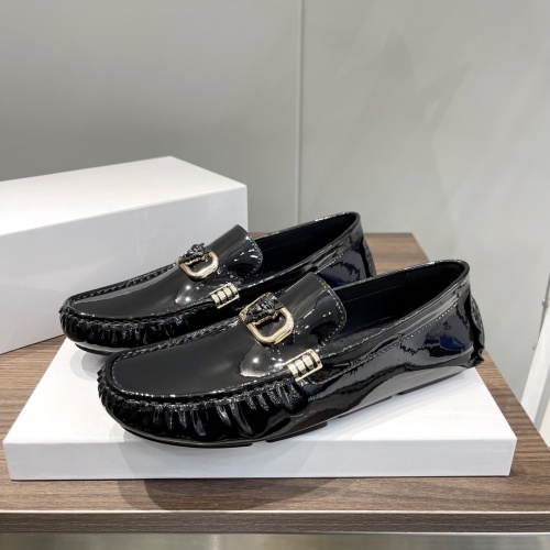 Replica Versace Leather Shoes For Men #1236843 $68.00 USD for Wholesale