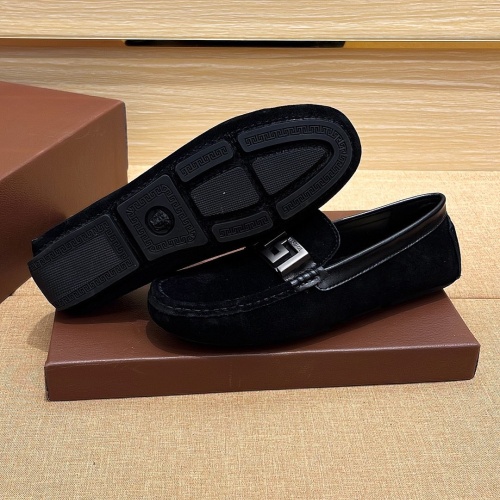 Replica Versace Leather Shoes For Men #1236882 $68.00 USD for Wholesale