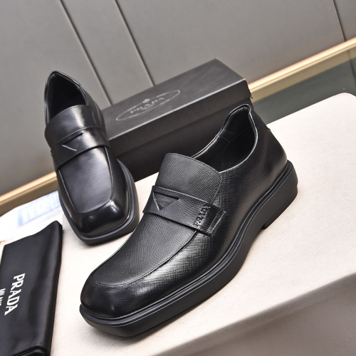 Prada Leather Shoes For Men #1236890 $102.00 USD, Wholesale Replica Prada Leather Shoes