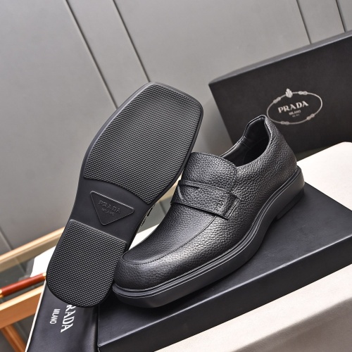 Replica Prada Leather Shoes For Men #1236893 $102.00 USD for Wholesale