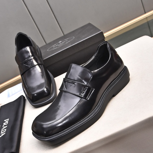 Prada Leather Shoes For Men #1236897 $102.00 USD, Wholesale Replica Prada Leather Shoes