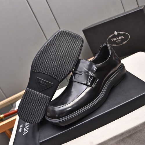 Replica Prada Leather Shoes For Men #1236897 $102.00 USD for Wholesale