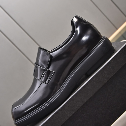 Replica Prada Leather Shoes For Men #1236897 $102.00 USD for Wholesale