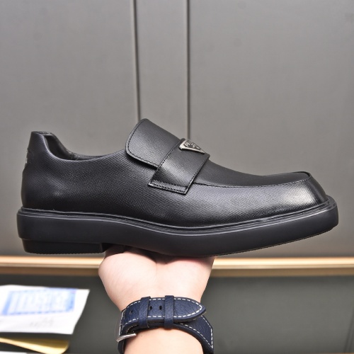 Replica Prada Leather Shoes For Men #1236902 $102.00 USD for Wholesale