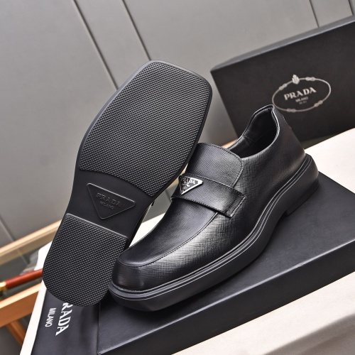 Replica Prada Leather Shoes For Men #1236902 $102.00 USD for Wholesale