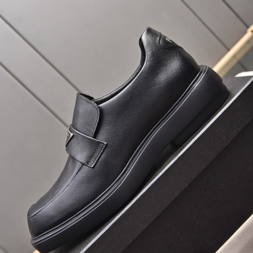 Replica Prada Leather Shoes For Men #1236902 $102.00 USD for Wholesale