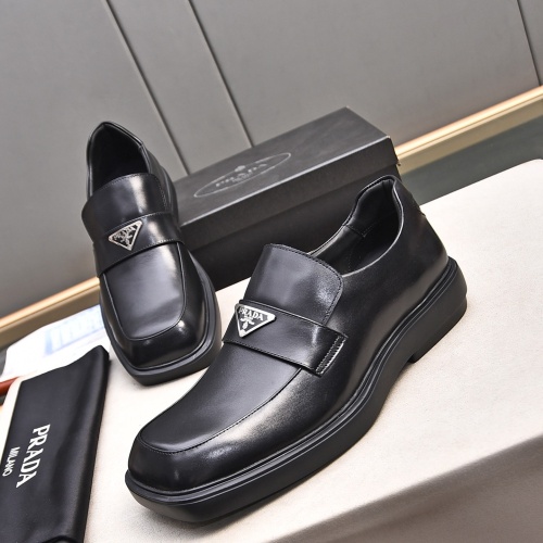 Prada Leather Shoes For Men #1236903 $102.00 USD, Wholesale Replica Prada Leather Shoes