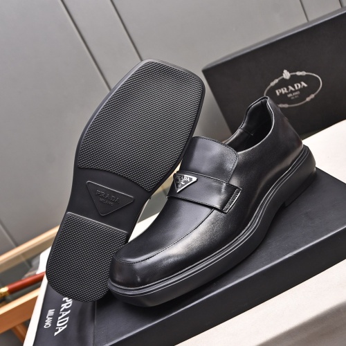 Replica Prada Leather Shoes For Men #1236903 $102.00 USD for Wholesale