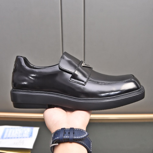 Replica Prada Leather Shoes For Men #1236904 $102.00 USD for Wholesale