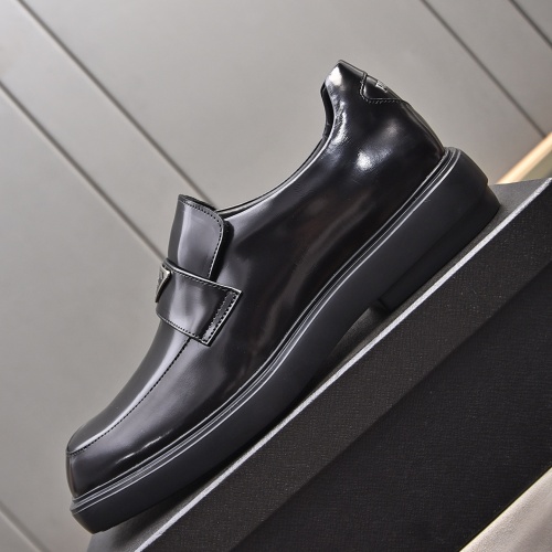 Replica Prada Leather Shoes For Men #1236904 $102.00 USD for Wholesale