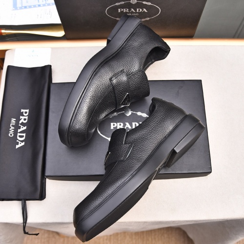 Replica Prada Leather Shoes For Men #1236905 $102.00 USD for Wholesale