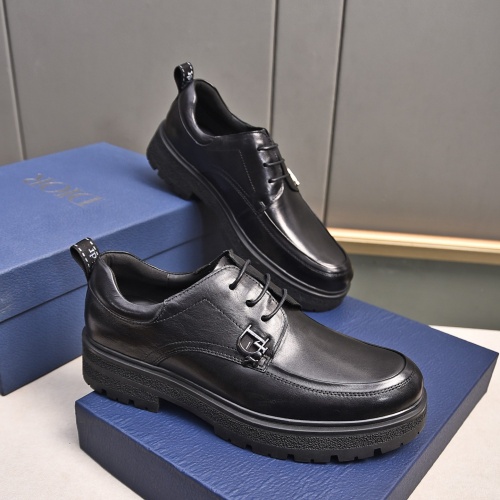 Replica Christian Dior Leather Shoes For Men #1236906 $92.00 USD for Wholesale