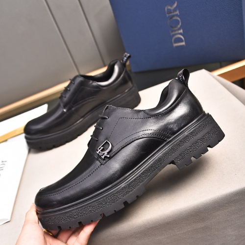 Replica Christian Dior Leather Shoes For Men #1236906 $92.00 USD for Wholesale