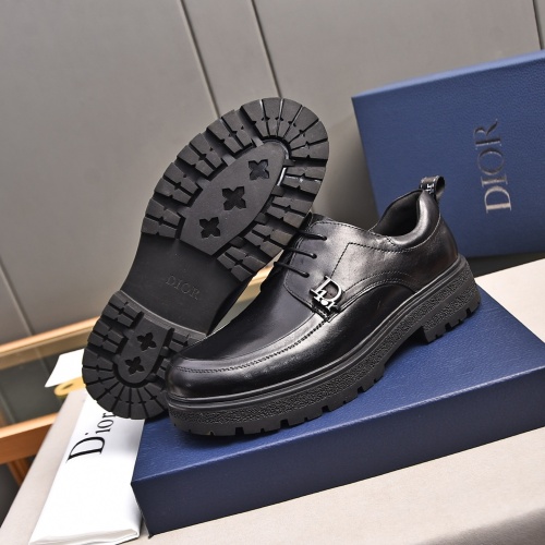 Replica Christian Dior Leather Shoes For Men #1236906 $92.00 USD for Wholesale